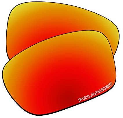 EZReplace Verres de rechange pour lunettes de soleil Oakley Sliver OO9262 (verres polarisés), Polycarbonate rouge feu, Taille unique