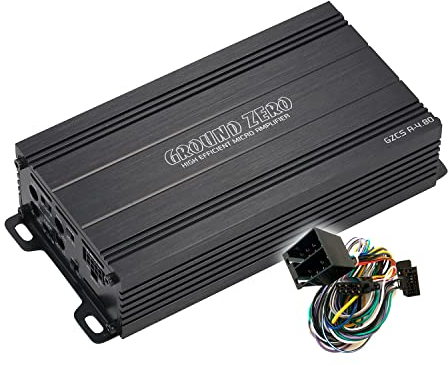MEDIADOX Auto/KFZ Plug & Play Upgrade Verstärker/Endstufe + Kabel Set GZCS A-4.80 von Ground Zero kompatibel mit BMW