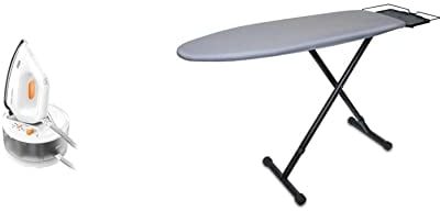 Braun CareStyle Compact IS 2132 Dampfbügelstation inkl CareStyle Bügeltisch IB3001 BK - Dampfbügeleisen mit FreeGlide 3D Bügelsohle, Vertikaldampf, 2400 Watt, großer 1,5 l Wassertank, Weiß