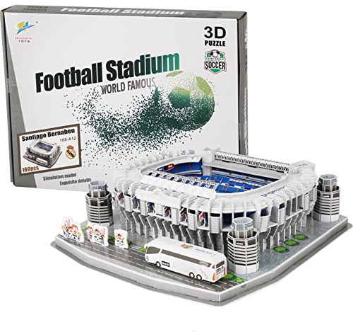 3D Fußballstadion Puzzle Spielzeug Modell Klein Bauen Baukästen (160pcs)
