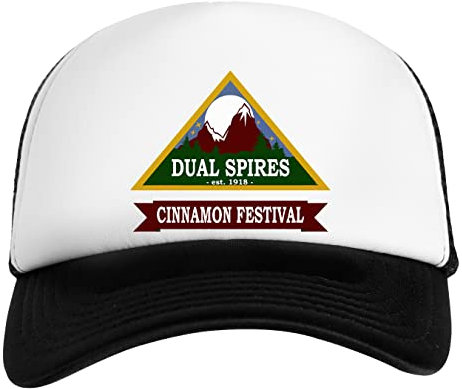 Psych - Dual Spires Cinnamon Festival Weiß Schwarz Unisex Kinder Baseball Cap Kids White Black