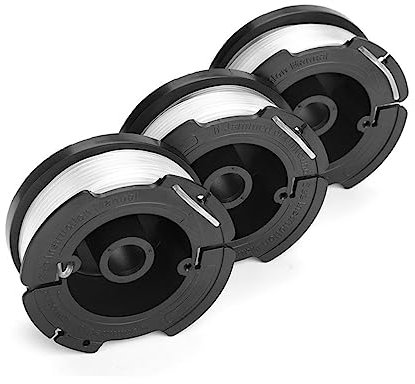 VILLCASE 3 Stück Mähfaden Fadenschneider Rasentrimmer Ersatzspule Whacker Trimmerfaden 095 Nylonfaden Bump Trimmerkopf Hochgeschwindigkeits-Silberseitenmaschine Gedrehter Trimmerfaden