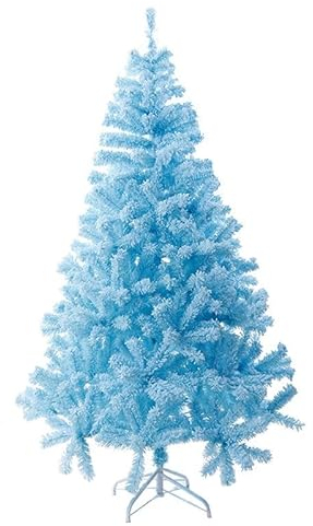 Künstlicher Weihnachtsbaum, blau, 120 cm, 150 cm, 180 cm, 210 cm, 240 cm, 270 cm, 300 cm, 400 cm, Material PVC, für Zuhause, für Schaufenster, im Freien (Größe: 400 cm/13 Fuß) ()