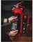 VLANIS Neuheit Feuerlöscher-Minibar, Liebe Feuerwehrmann Handgemachte Bar Feuerlöscher,Rot