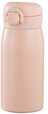 Mini botella de agua de 12 onzas, termo pequeño de acero inoxidable, aislado al vacío, a prueba de fugas, mantiene las bebidas calientes/frías, ideal para café, bebidas, agua, color rosa