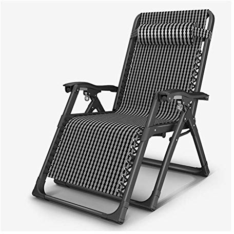 Generisch Schaukelliege-Liegestuhl, Verstellbarer schwarzer Stuhl, Gartenmöbel, Klappbett für Strand, Pool, Außenterrasse, quadratische Stahl-Campingbeine, max. 200 kg. Interessant