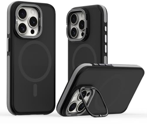 ADKOT Für iPhone 15 14 13 12 Pro Max 11 iPhone 15Plus Kamerahalterung Silikonschutz Telefonabdeckung Hart, Schwarz Grau, Für iPhone 13ProMax