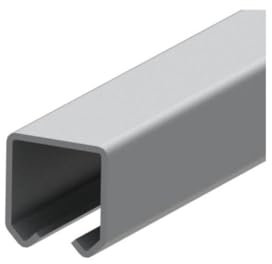 Sellon24® Stahl Tor Bauteile Schiebetür Schiebetor Scheunentor Garage Tür Hängende Tor Rolltor Bodenlaufschiene Garten Laufrollen Führungsrollen 33x34 (1. Schiene 2 Meter)