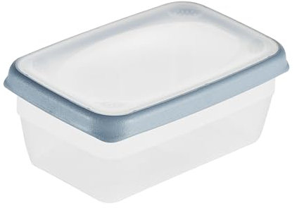 keeeper Frischhaltedose, 600 ml, Mikrowellengeeignet, Stapelbar, Spülmaschinengeeignet, 15 x 10 x 6 cm, Franco, Nordic Blue (Blau)