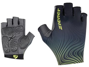 Ziener Herren Clem Fahrrad/Mountainbike/Radsport-Handschuhe | Kurzfinger - atmungsaktiv,dämpfend, Black.bitter Lemon, 9