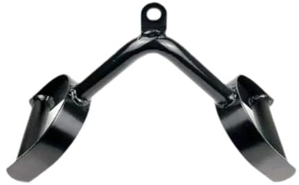 Amagogo V Shaped Tricep Press Down Bar Cable Attachment with Double D Handle for Home Gym