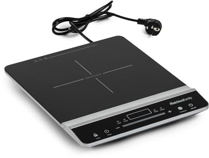 Piano di cottura in vetroceramica nero Tsunami 1 Melchioni Famoly 118360030 1 fuoco, 1800W