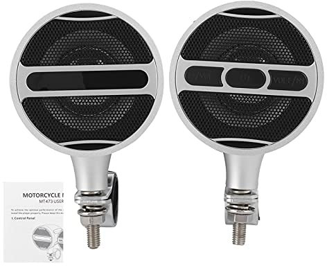 XTevu Enceinte Moto Bluetooth, Système Audio MP3, Radio FM Étanche, Unité Guidon, Stéréo 12V, Motor Moto