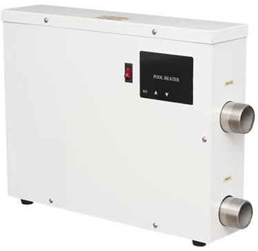 Riscaldatore elettrico for piscina da 11 kW con display touch digitale, pompa di calore ad alta efficienza, termostato for acqua for piscina fuori terra interrata Con elevata efficienza di riscaldamen