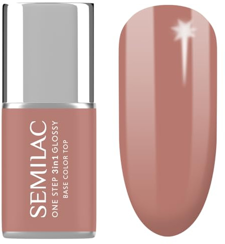 Semilac UV Nagellack 3in1 One Step Glossy S235 Peach Beige 7 ml
