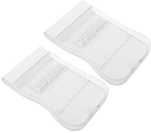 SOPOTUTU Water Flosser Tips Case 2 Pack Water Flosser Nozzle Storage Transparent Dental Irrigator Tips Case Compact Tips Organizer for Family Bathroom Travel and Home Use