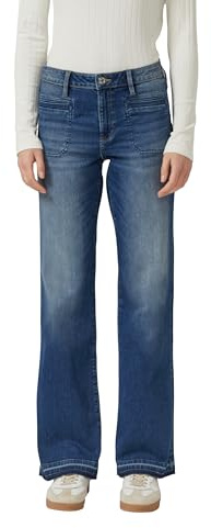 s.Oliver Jeans/Regular Fit/Mid Rise/Flared Leg/ausgefranster Saum
