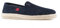Andrés Machado - Espadrilles für Damen und Herren – AM500 - Slipper für den Sommer – Unisex Hausschuhe – Leinenschuhe mit Rutschfester Gummisohle und Jute – Netz Dunkelblau, EU 45