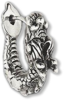 Ohrring Ohrstecker Drachen 925er Silber Schmuck