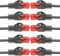 BIGtec 10 Stück – 2m LAN Kabel Netzwerkkabel Patchkabel Ethernet 2 x RJ45 Stecker High Speed schwarz kompatibel zu Cat.5 Cat.6 Cat.7 Cat.8 Switch Router Modem Patchpanel Access Point Patchfeld