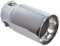 Edelstahl Auspuffblende rund 76mm doppelwandig Anschluß 38-60mm