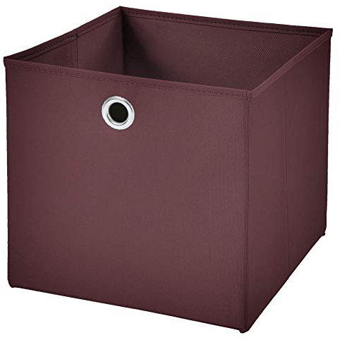 CM3 1 Stück Braun Faltbox 32 x 32 x 32 cm Aufbewahrungsbox faltbar