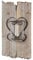 elbmöbel Wandkerzenhalter Glas Holz Kerzenhalter Windlicht (H43xB22xT13)