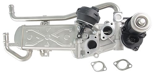 Globalautoparts Vanne EGR avec joint (argent), pour A1,A3,pour Ibiza V 1.2 TDI,1.6 TDI, 03L131512AN, 03L131512AS, 03L131512BK, 03L131512BH, 03L131512CE, 03L131512CG, 03L131512M, 03L131512DP, 11725504