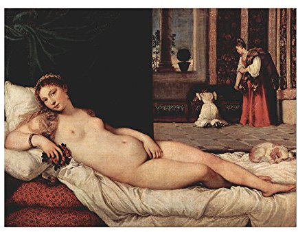 Kunstdruck Poster - Tizian Venus von Urbino 60x40 cm ca. A2 - Alte Meister Bild ohne Rahmen