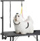 Urban Deco Dog Grooming Arm with Clamp Innovative Portable Two Grooming Arms - 33.5 inch Height Adjustable and Free Two No Sit Haunch Holder for Large and Small Dogs,Cats Grey