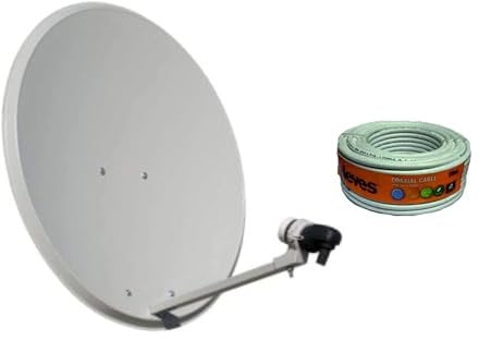 Kit Antena PARABOLICA 60cm Marca Tecnovoz+ Rollo 20m TELEVES + LNB Illusion