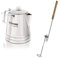 Petromax Perkolator Perkomax le28 Starterset | 4,2 Liter - Edelstahl Kocher | inkl. Ausgießhilfe
