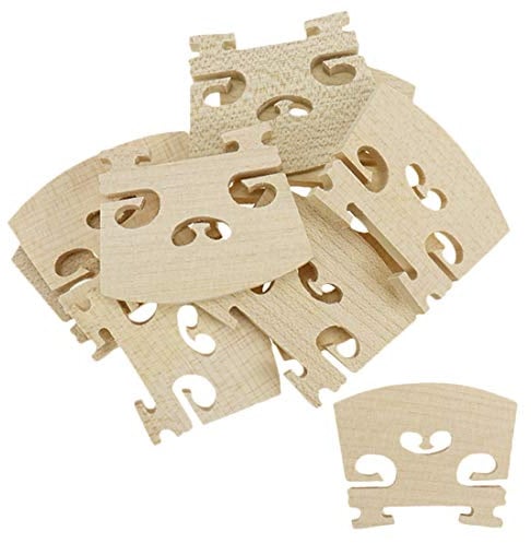 Xiaoyztan 10Pcs 3/4 Maple Violin Bridge for Violin Parts