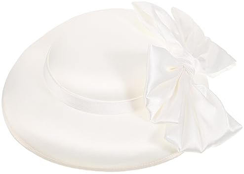 Frauen Derby Hut Vintage Kirche Fascinator Hut Vintage Hochzeit Hut Halloween Party Mütze (Weiß)