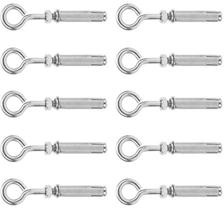 BORDSTRACT Tornillo Expansion M6 Piezas de Anclaje Anillo Ojo Sujetador Perno Interno Pared Acero Inoxidable Pernos Expansión Ladrillo Hormigón Tornillo Ac Varilla Roscada Espiches Pared, Expansivo