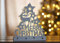 Marco Paul Panneau lumineux de Noël en bois avec inscription « Merry Christmas » et renne avec lumières LED blanc chaud Décoration à piles