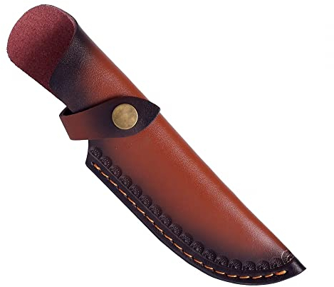 DONGKER Messerscheide Leder, 22cm Long Messer Scheide, Messertache für Gürtel, Gürtelmesseretui für die Jagd, Freizeit & Küche