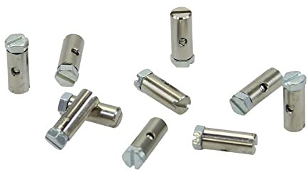 10x Bowdenzug Schraubnippel Klemmnippel 6x14 mm für Mofa Moped Mokick | Kompatibel mit Puch Hercules Kreidler Zündapp