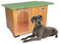 Hundehütten Hundehaus Hundehöhle Aus Massiv Holz Echtholz Geshenk THERMOVORHANG Made in Italy Mod. Italy E - Deutsche Dogge 122x98xH86
