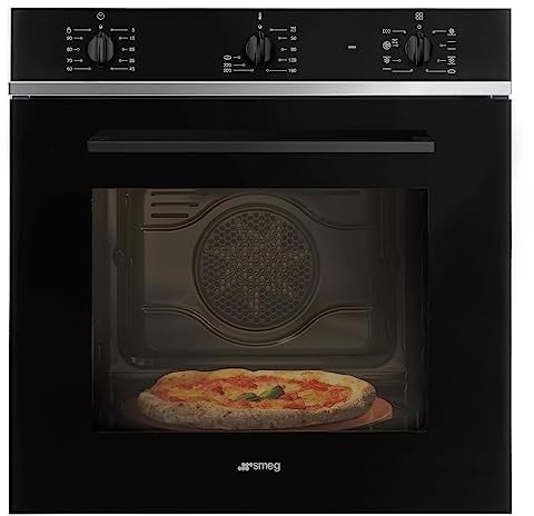 Smeg Forno 65LT MULTI8 A Nero Pizza SF64M3PZB