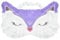 Nette Augenmaske für Kinder, Ynaice Cartoon Fuchs Tierschlaf Augenmaske Abdeckung Flauschig weiche Plüsch Schlafmaske für Nacht, Reisen, Nap, Herren, Frauen (lila, Fuchs)