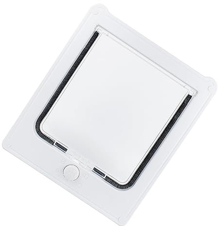 minkissy Cat Door Strong Magnet Pet Accessory Kitten Door Cat Gate Mesh Screen White Inner Frame