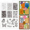 PH PandaHall Retro Texture Clear Stamps Blume Clear Stamps Schmetterlinge Silikonstempel Pflanzen Gummistempel Transparent Clear Stamp Seal Für DIY Scrapbooking Kartenherstellung