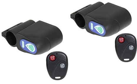 PartyKindom 2pcs Bike Lock 110db Audible Alarm Rechargeable Bicycle Alarm Easy Diy Installation Security Alarm Bike Lock
