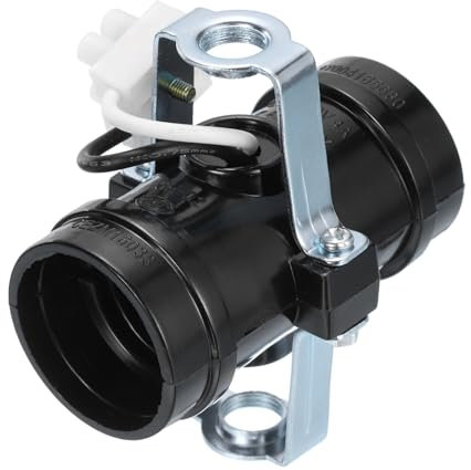 PATIKIL E26/E27 Mittelsockel 2-Lampen-Cluster-Sockel, 1 Stück Lampensockelhalterung für E26/E27 Lampensockel Glühbirne, Schwarz