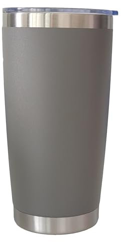 SHSSCM Reusable Coffee Cups Travel - Coffee Travel Mug with Leakproof Lid - Thermal Mug Insulated Cup - for Hot and Cold Drinks, 20oz/570ml (Grey)