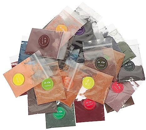 DIYEAH 4 Piezas 32 Polvo De Teñido Anudado Lazo Morir Colores Tinte De Corbata Colores Pastel Poder De Tinte De Ropa Tinte De Tela Pastel Pigmentos De Tinte De Corbata Verde Directo Etc