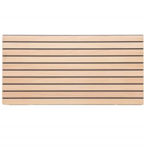 ** vidaXL 3D Wall Panels Covering Art Wallpaper Tile - 5 pcs, Brown EPS Foam, ic, 100x50 cm, Thermal Insulation, Indoor Use, Realistic Wood Texture