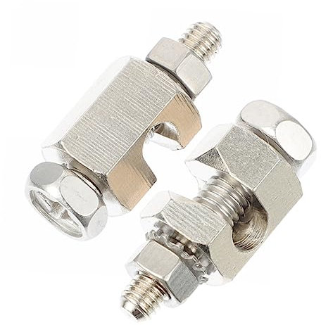 CRILSTYLEO 2pcs Photovoltaic Thunder Protection Clamp Earth Bonding Solar Panel Cable Clip Accessory