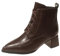 Generico Tacchi Donna Stivali Tacco Donna Stivaletti Donna Scarpe da Donna in Pelle con Punta retrò, con Tacco Medio e Tacco Spesso, per Primavera e Autunno Inverno, Stivali Gomma Scarpe (Brown, 39)